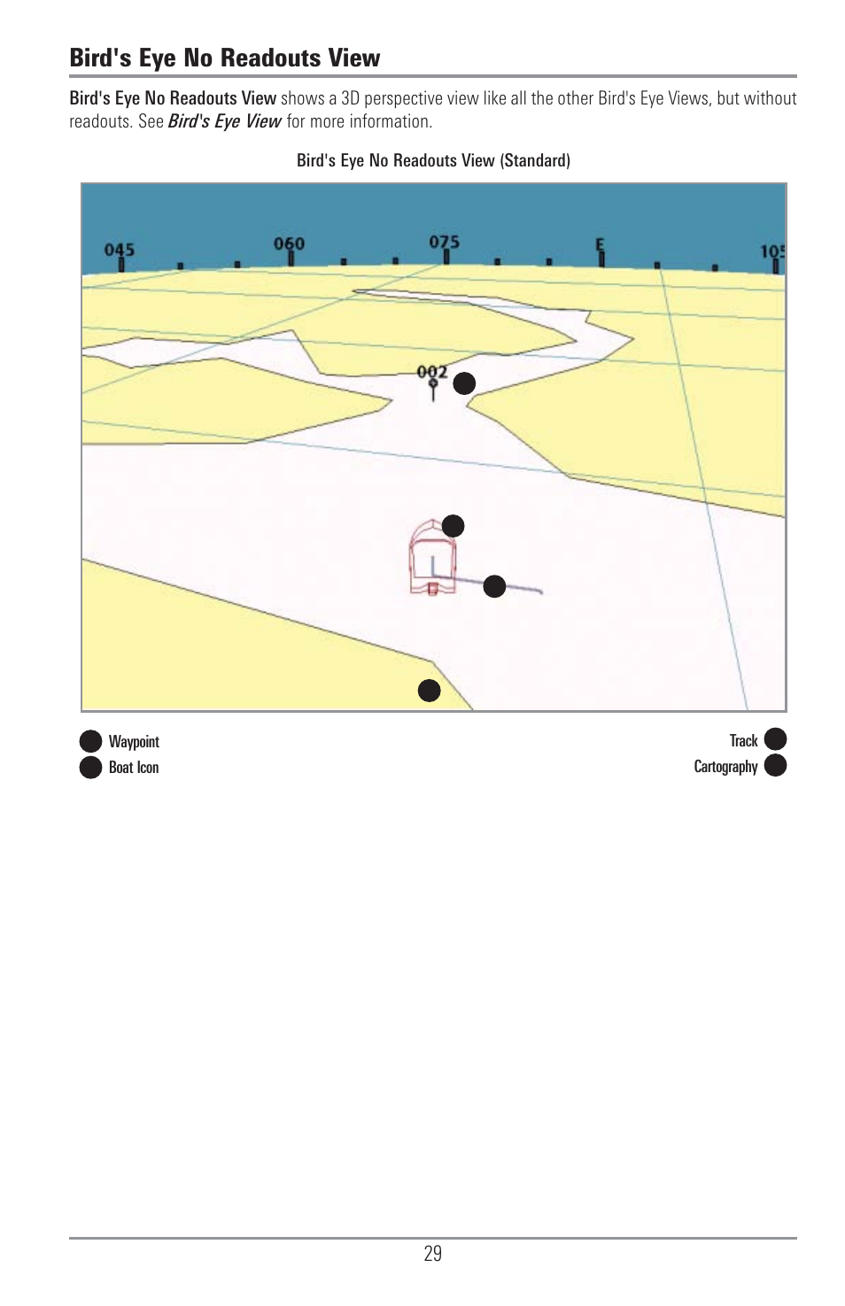 Bird's eye no readouts view | Humminbird 1155C User Manual | Page 37 / 129