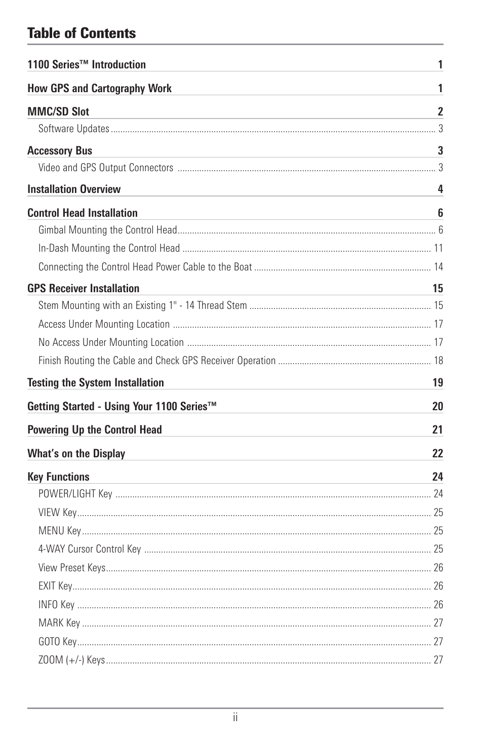 Humminbird 1155C User Manual | Page 4 / 129