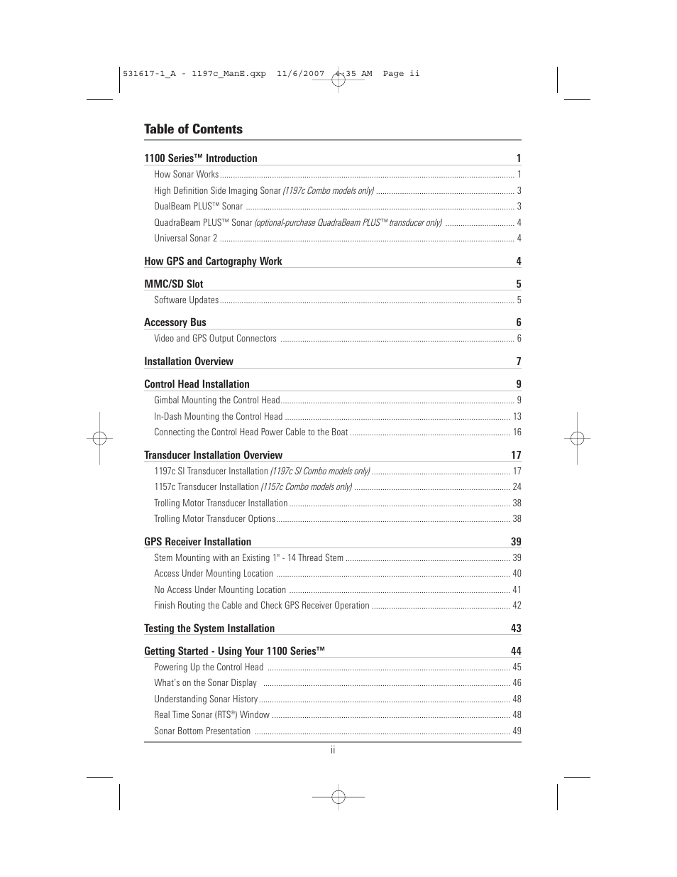 Humminbird 1197C SI User Manual | Page 2 / 196