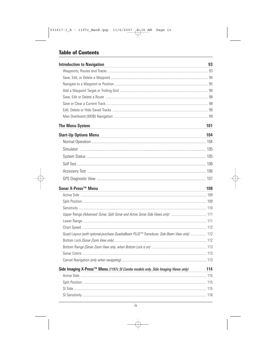 Humminbird 1197C SI User Manual | Page 4 / 196