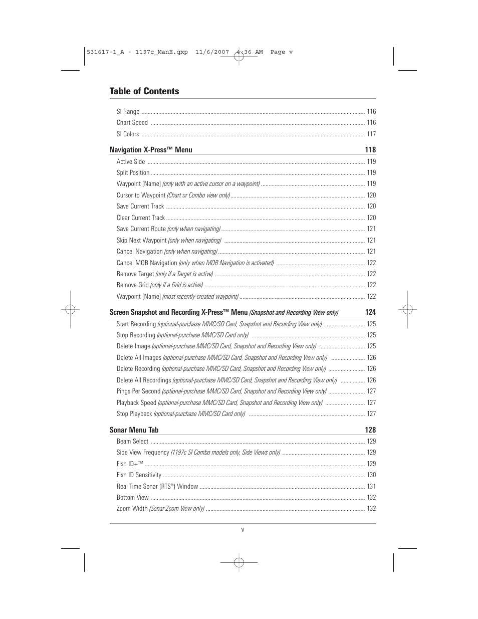 Humminbird 1197C SI User Manual | Page 5 / 196