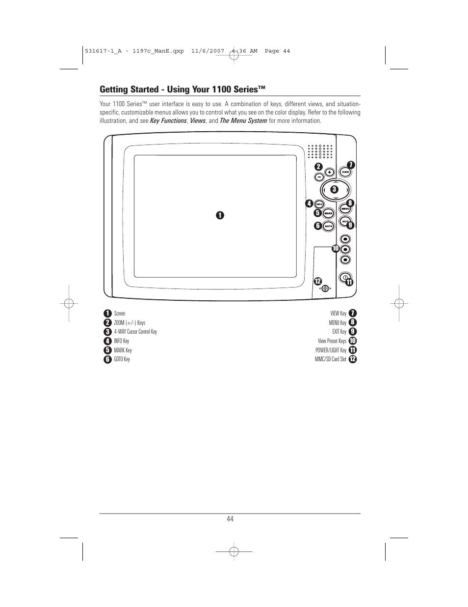 Getting started - using your 1100 series | Humminbird 1197C SI User Manual | Page 52 / 196