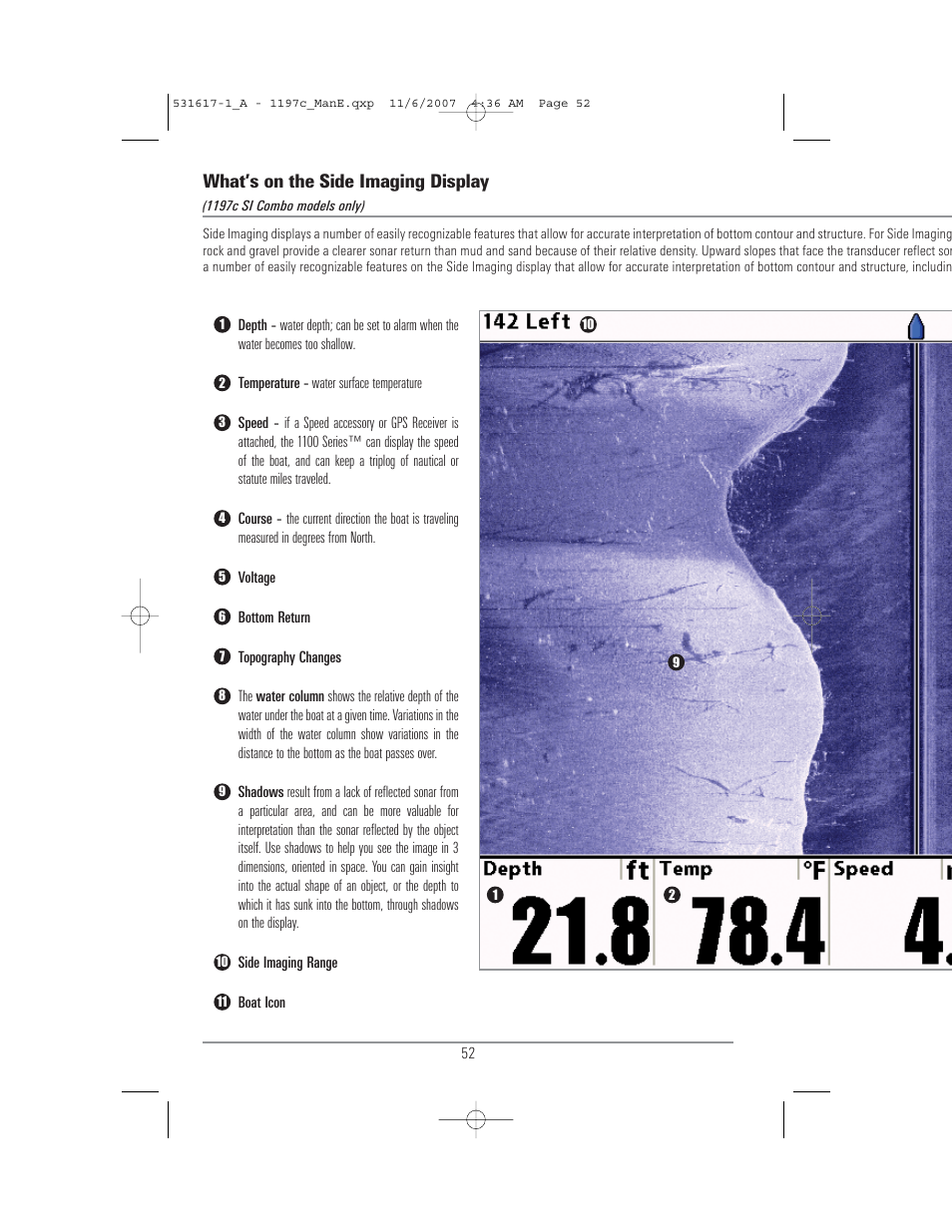 What’s on the side imaging display | Humminbird 1197C SI User Manual | Page 60 / 196