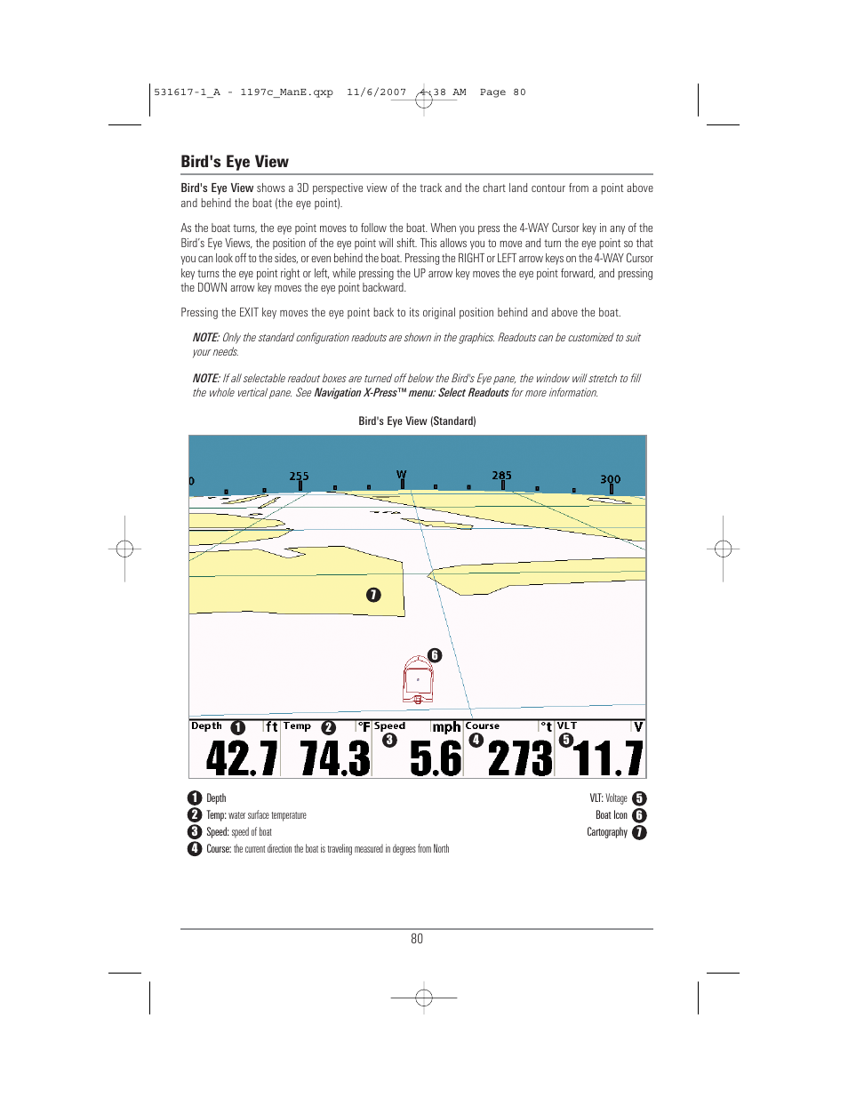 Bird's eye view | Humminbird 1197C SI User Manual | Page 88 / 196