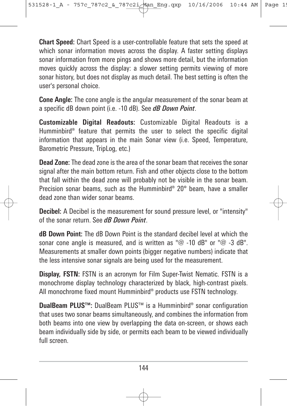 Humminbird 757c User Manual | Page 153 / 168