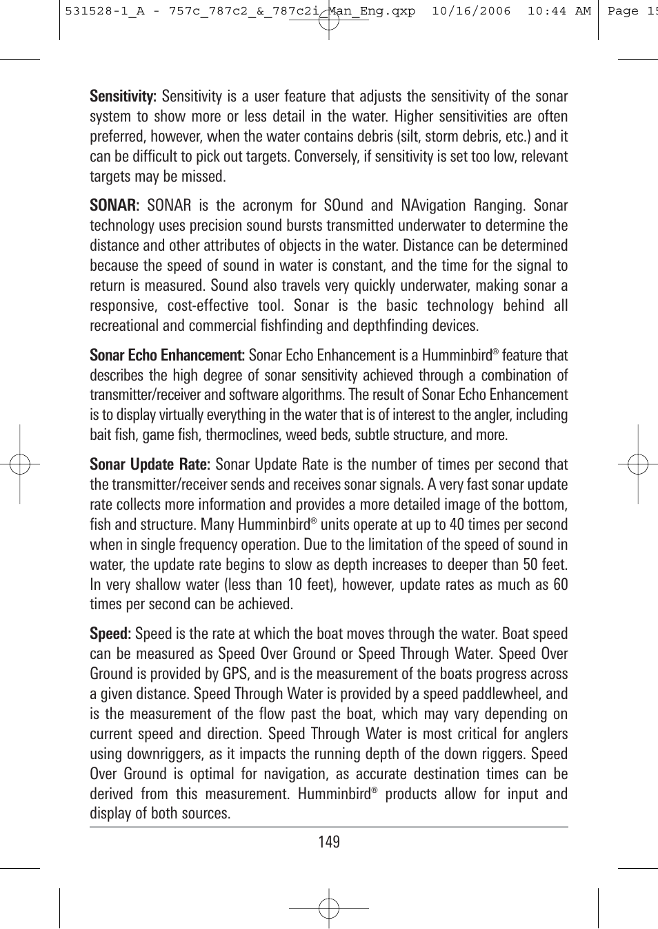 Humminbird 757c User Manual | Page 158 / 168