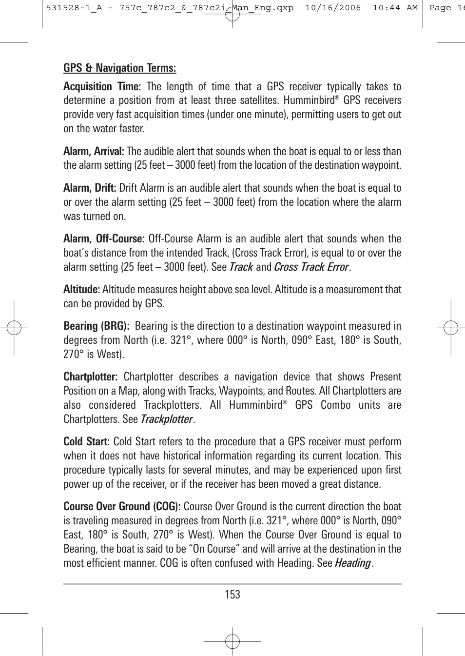 Humminbird 757c User Manual | Page 162 / 168