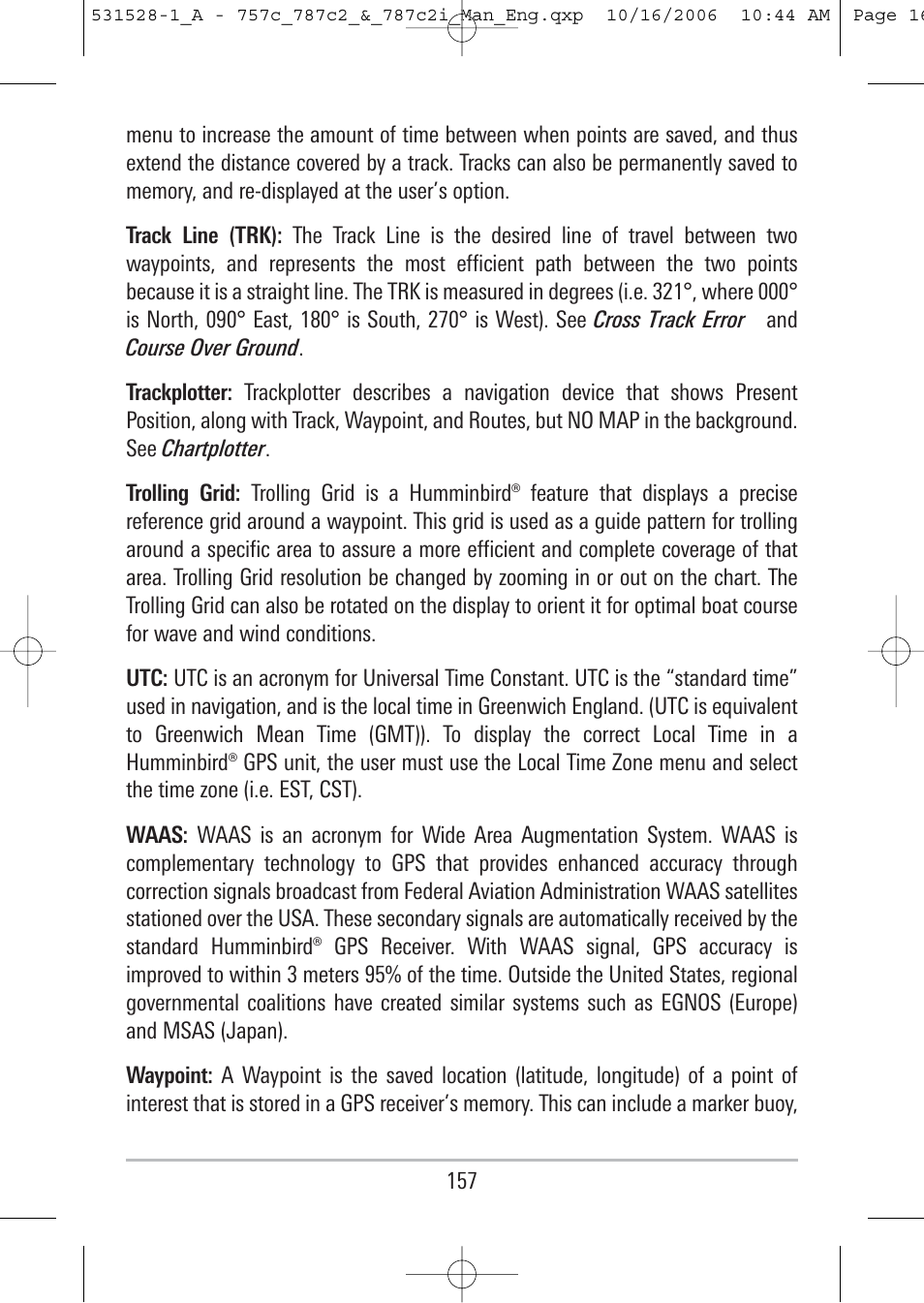 Humminbird 757c User Manual | Page 166 / 168