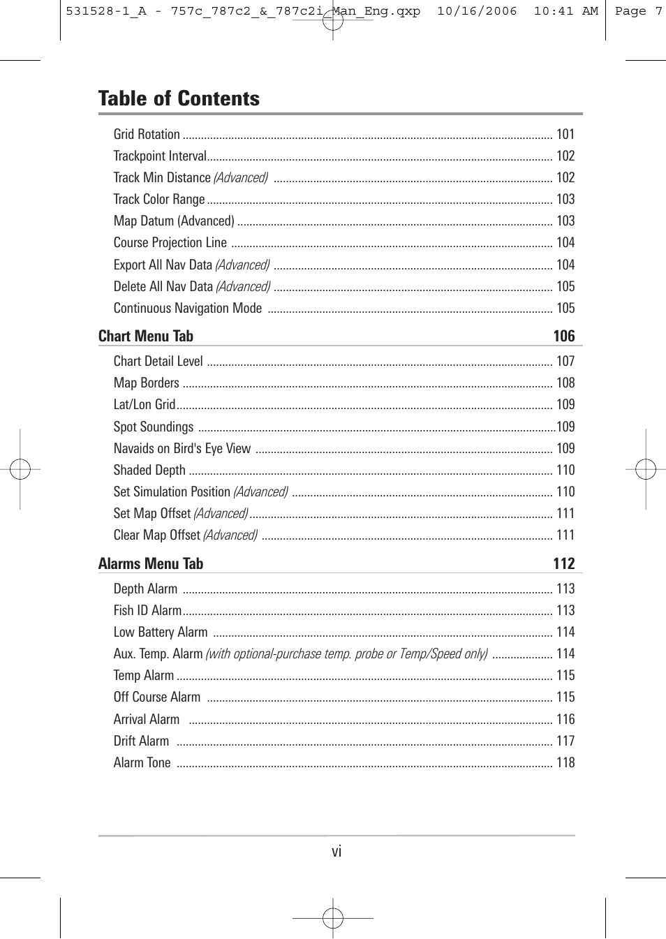 Humminbird 757c User Manual | Page 7 / 168