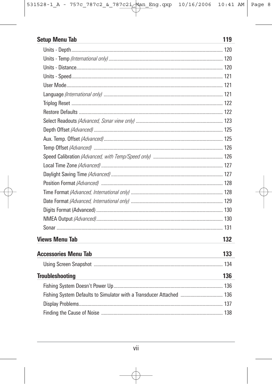 Humminbird 757c User Manual | Page 8 / 168