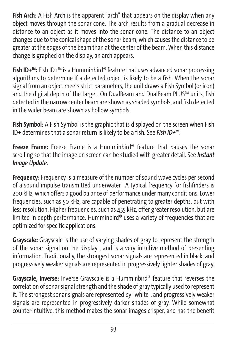 Humminbird 363 User Manual | Page 100 / 116