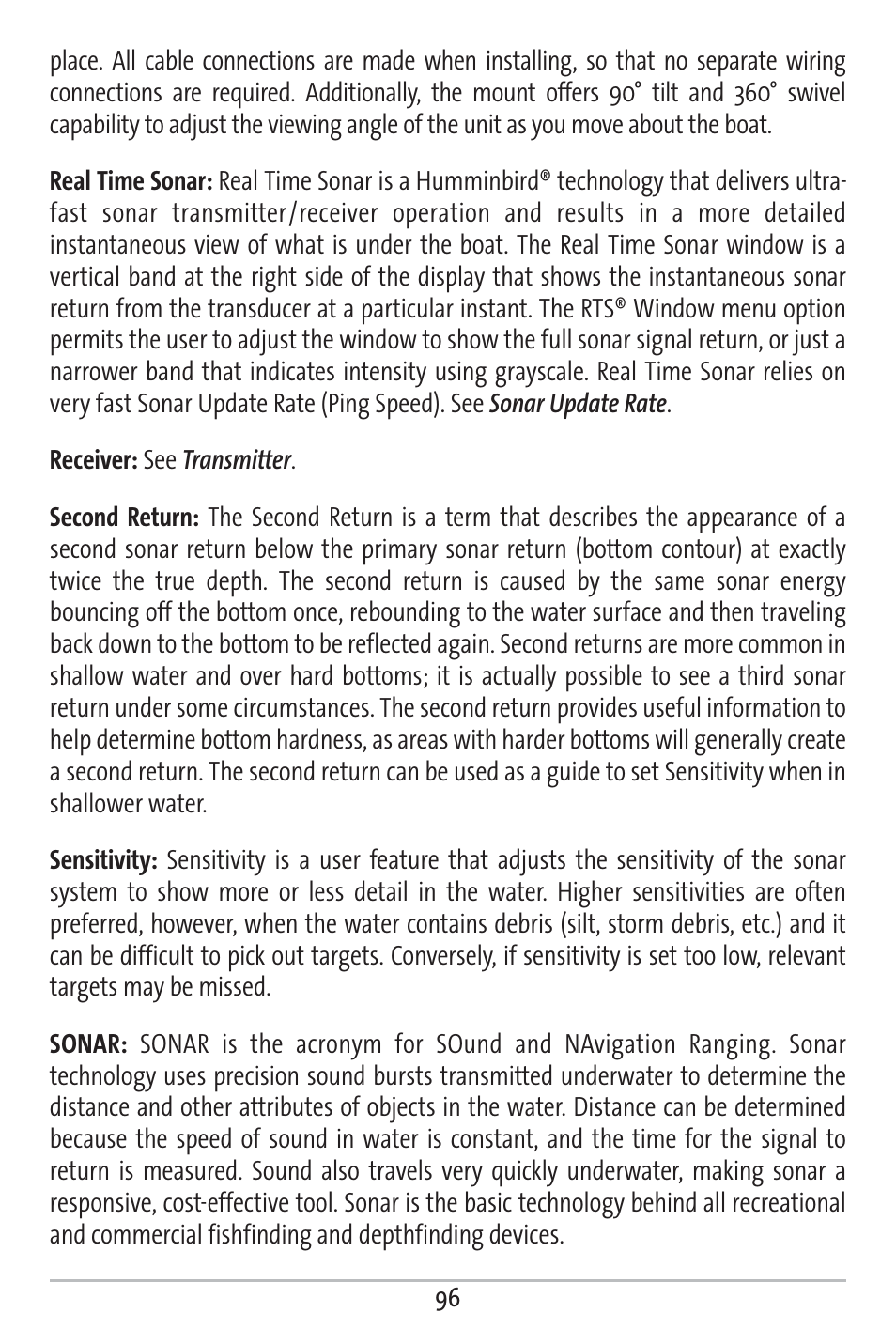Humminbird 363 User Manual | Page 103 / 116