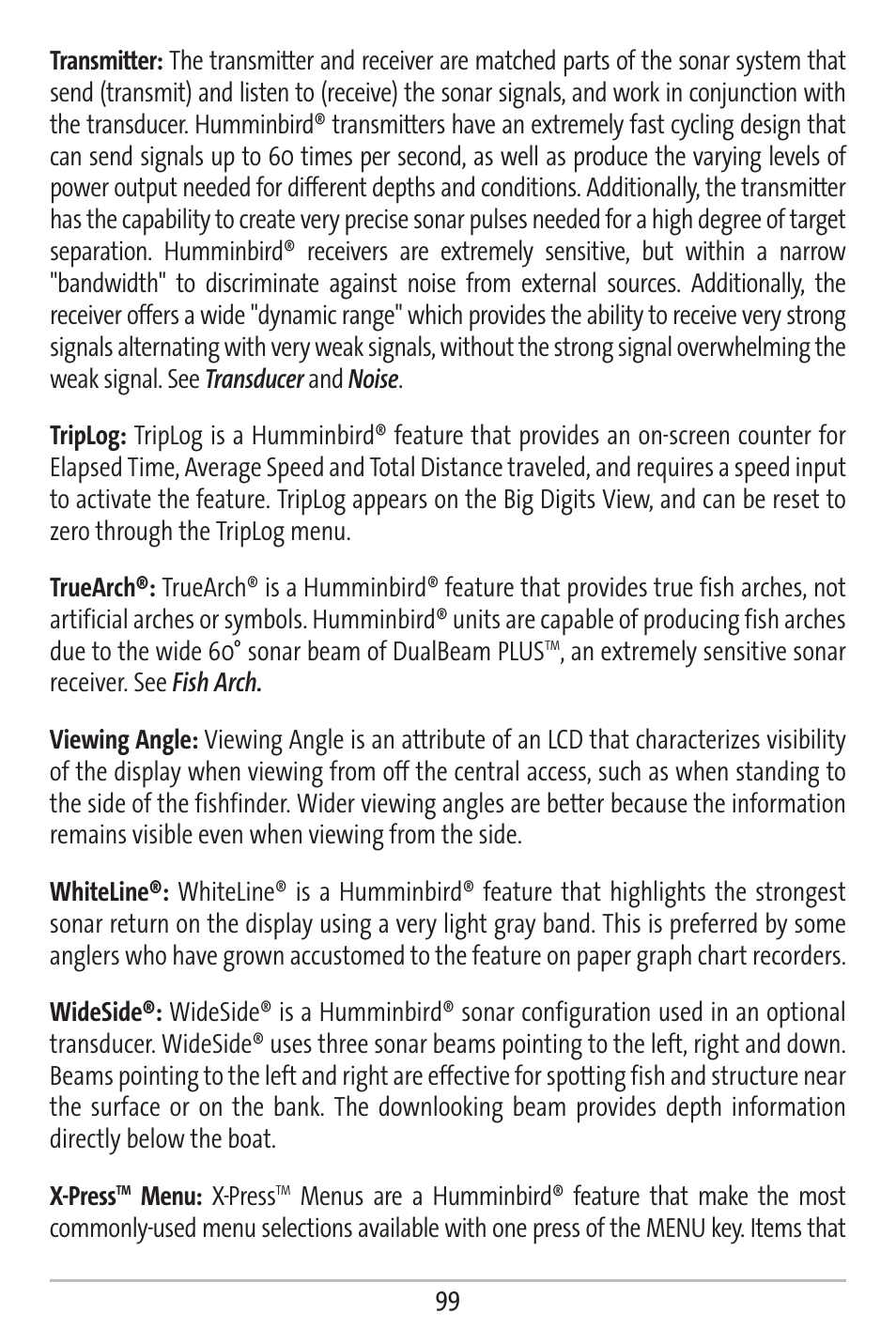 Humminbird 363 User Manual | Page 106 / 116