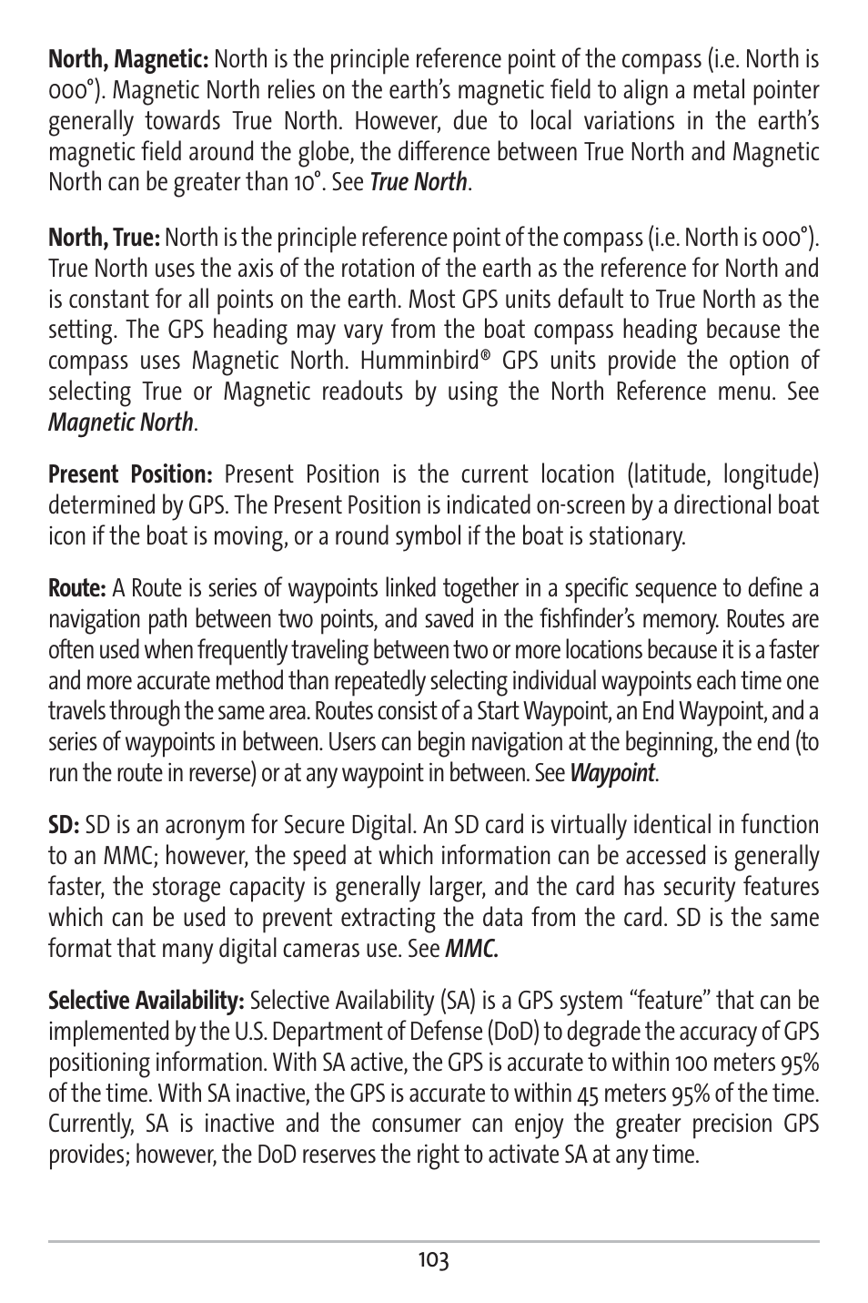 Humminbird 363 User Manual | Page 110 / 116