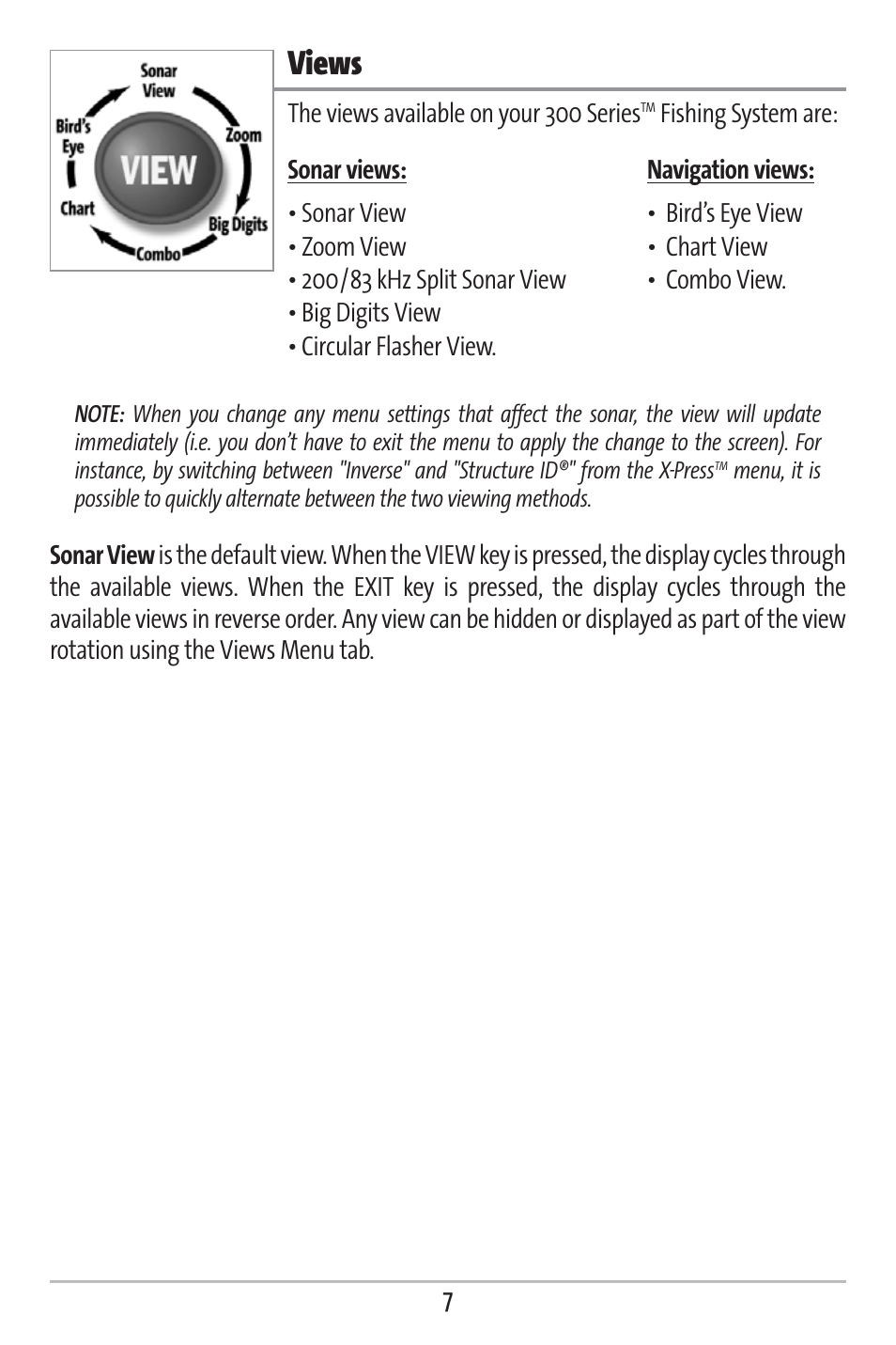 Views | Humminbird 363 User Manual | Page 14 / 116