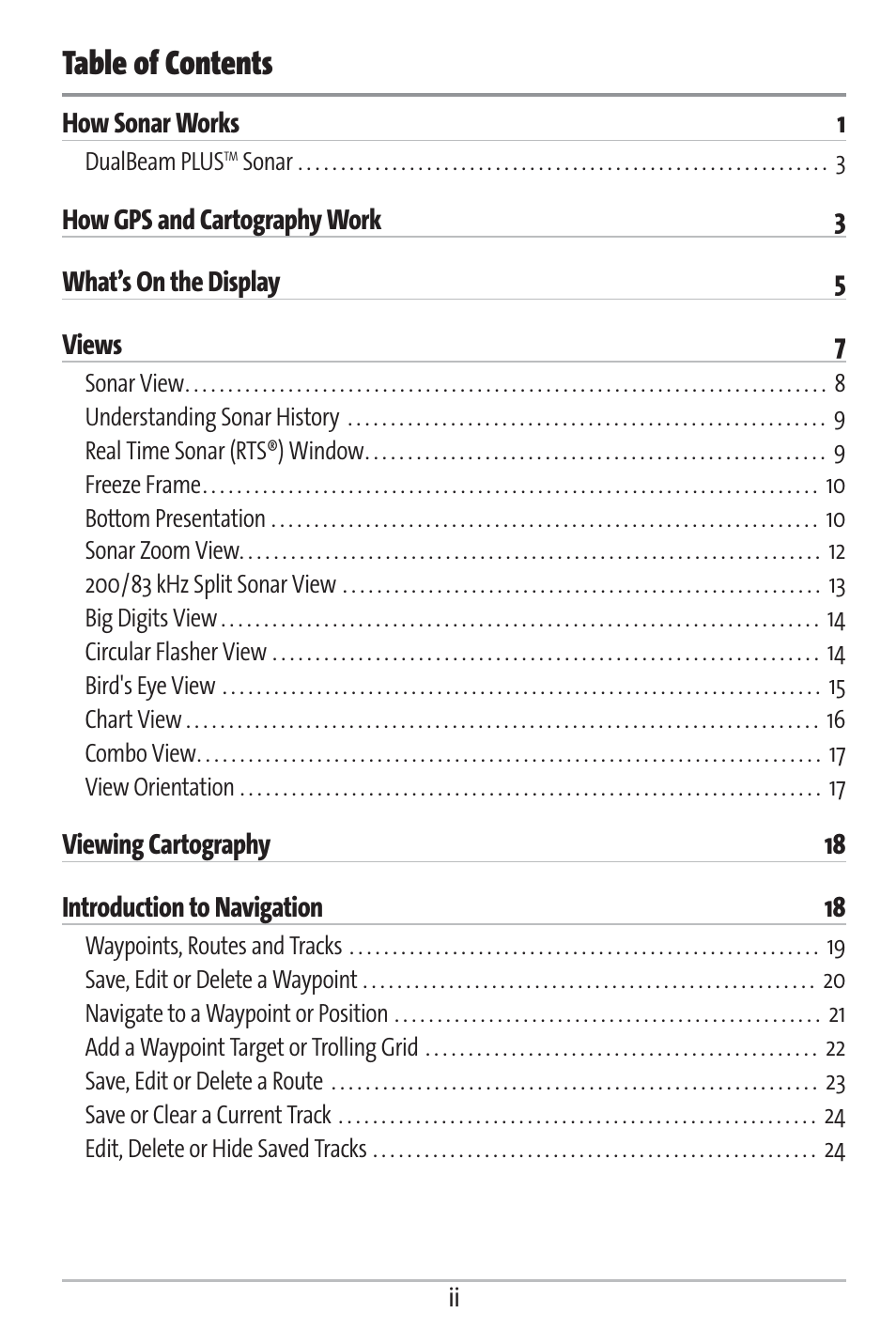 Humminbird 363 User Manual | Page 3 / 116