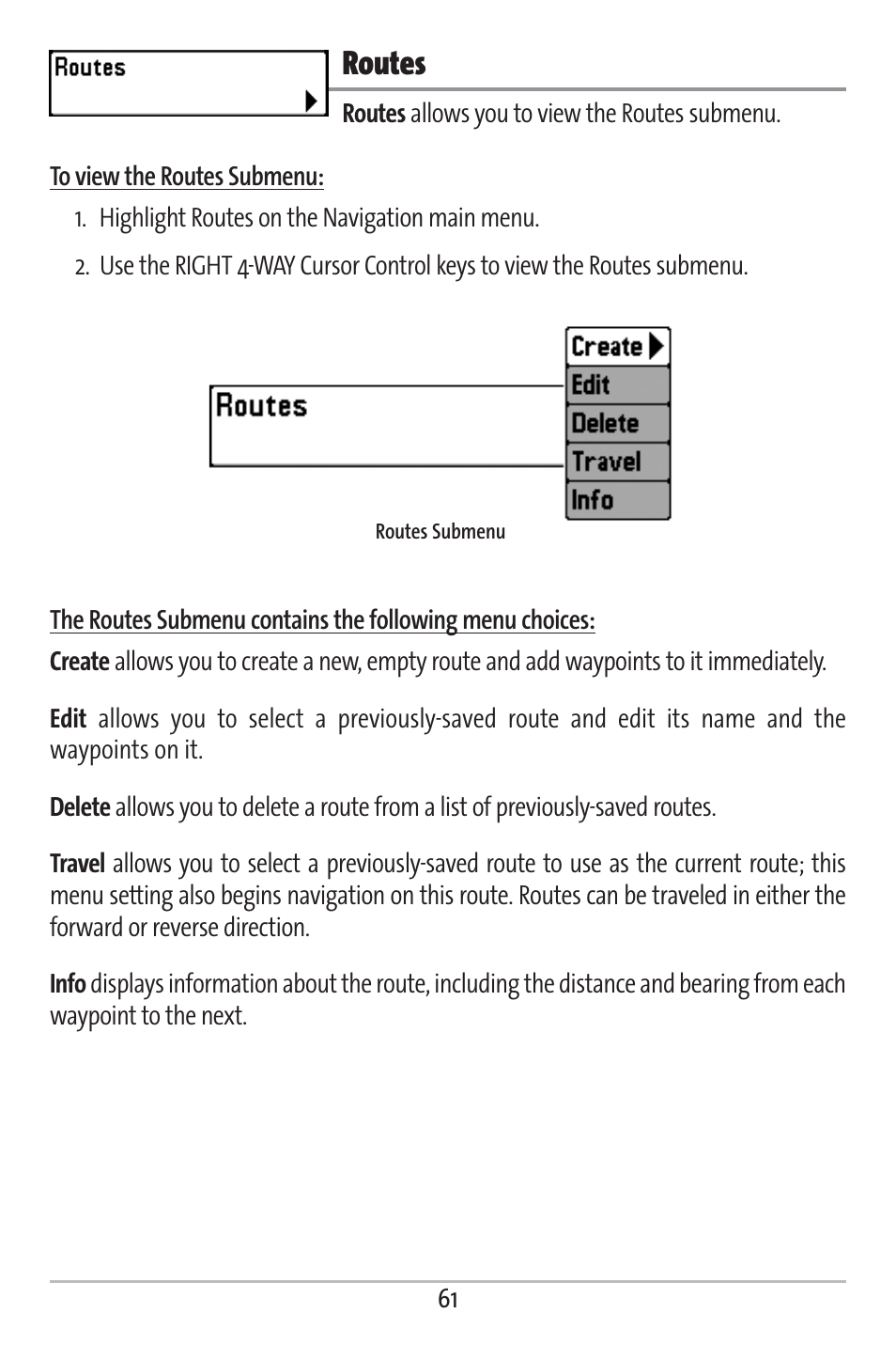 Routes | Humminbird 363 User Manual | Page 68 / 116