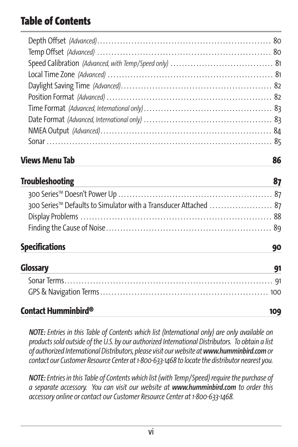 Humminbird 363 User Manual | Page 7 / 116