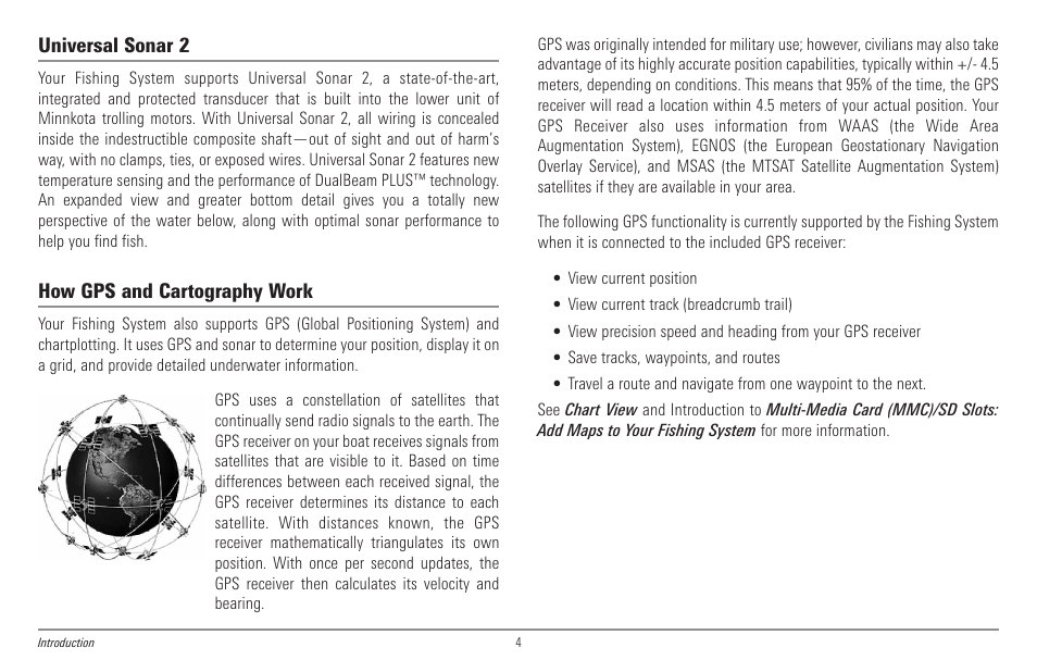 Universal sonar 2, How gps and cartography work | Humminbird 998c SI User Manual | Page 14 / 160