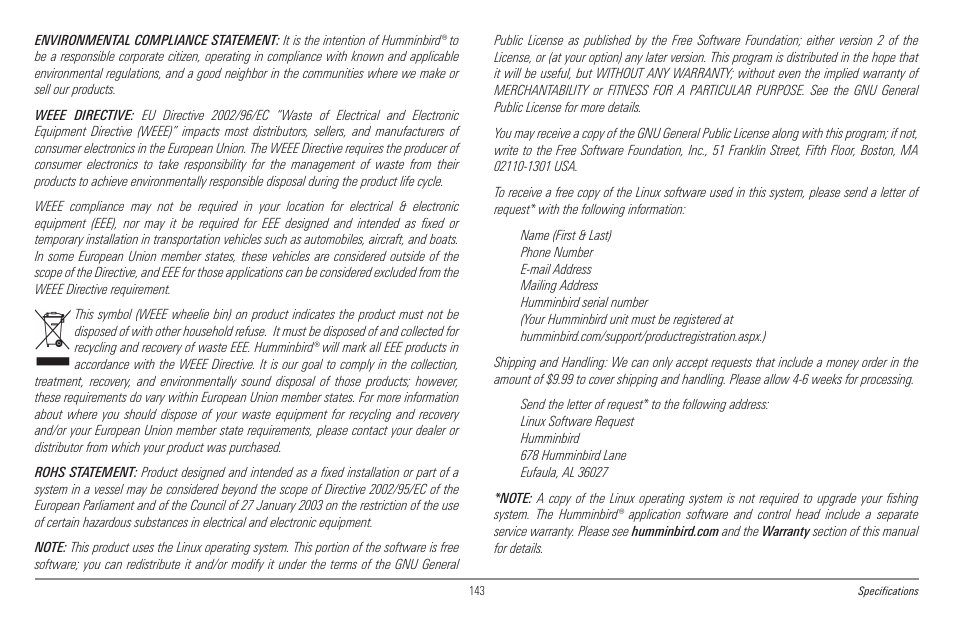 Humminbird 998c SI User Manual | Page 153 / 160