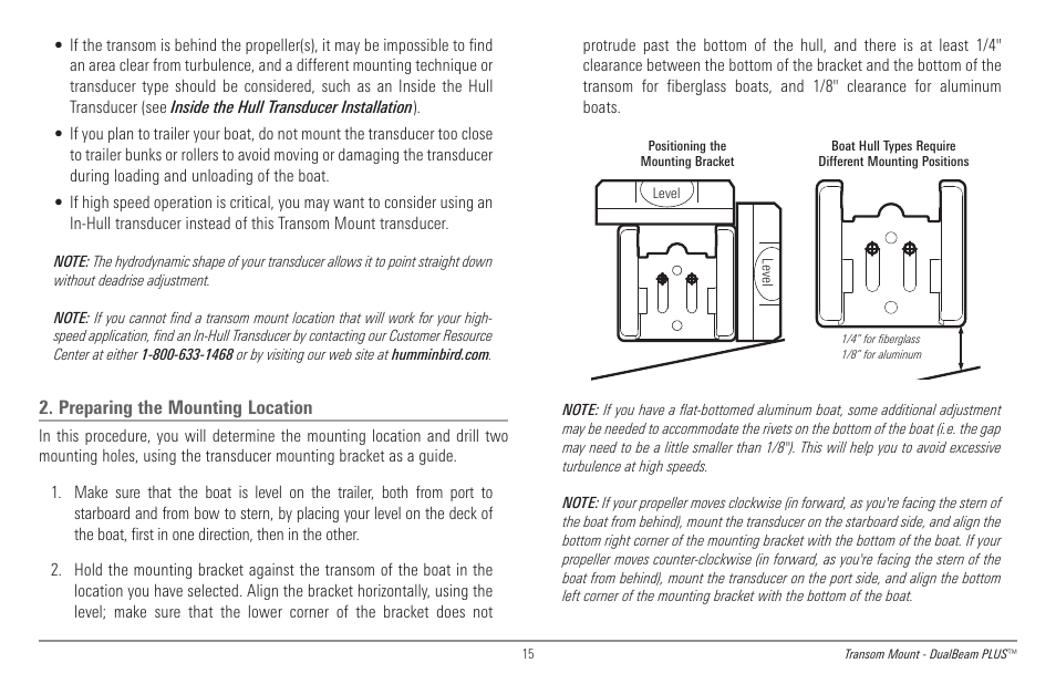 Preparing the mounting location | Humminbird 998c SI User Manual | Page 25 / 160