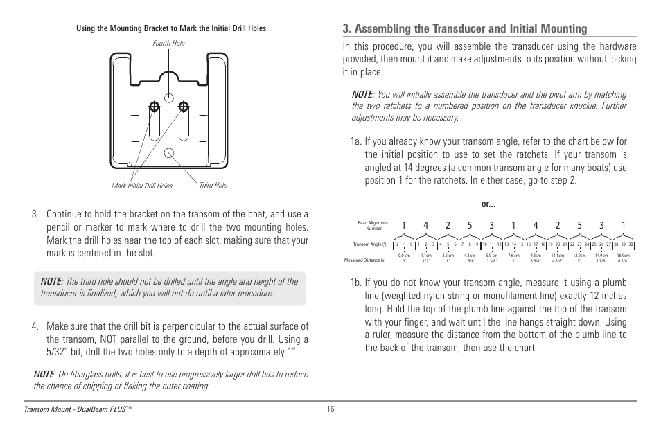 Assembling the transducer and initial mounting | Humminbird 998c SI User Manual | Page 26 / 160