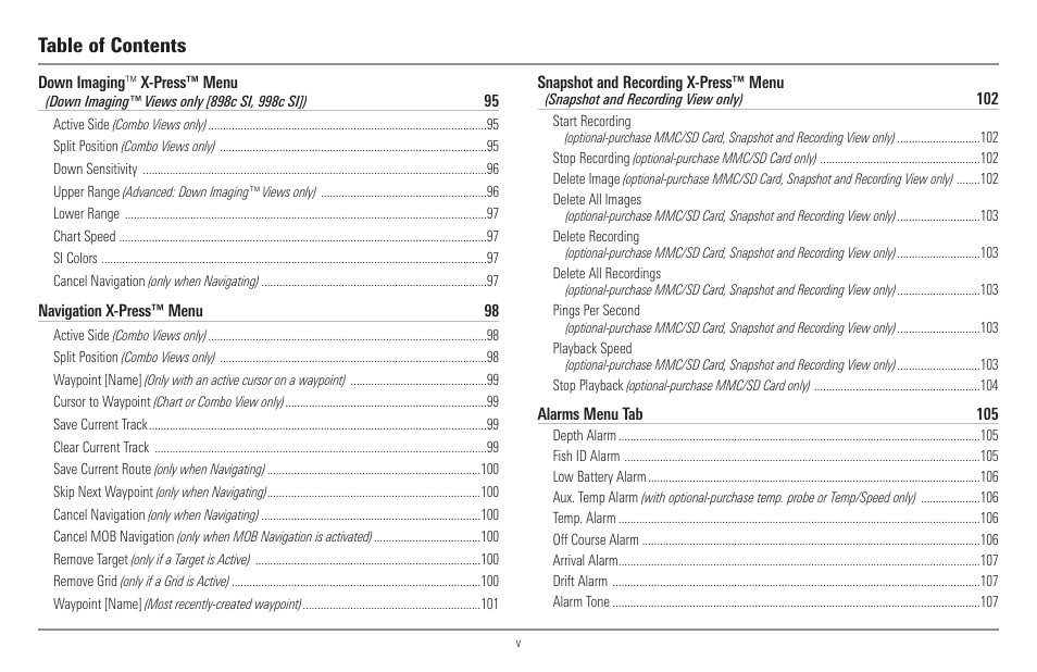 Humminbird 998c SI User Manual | Page 6 / 160