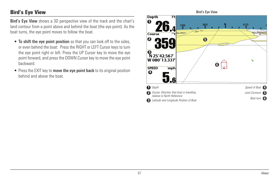 Bird’s eye view | Humminbird 998c SI User Manual | Page 77 / 160