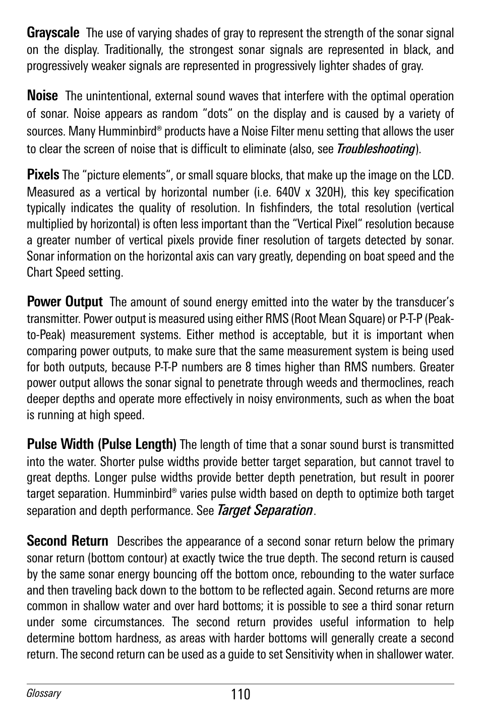 Humminbird 300 SERIES 365I User Manual | Page 120 / 128