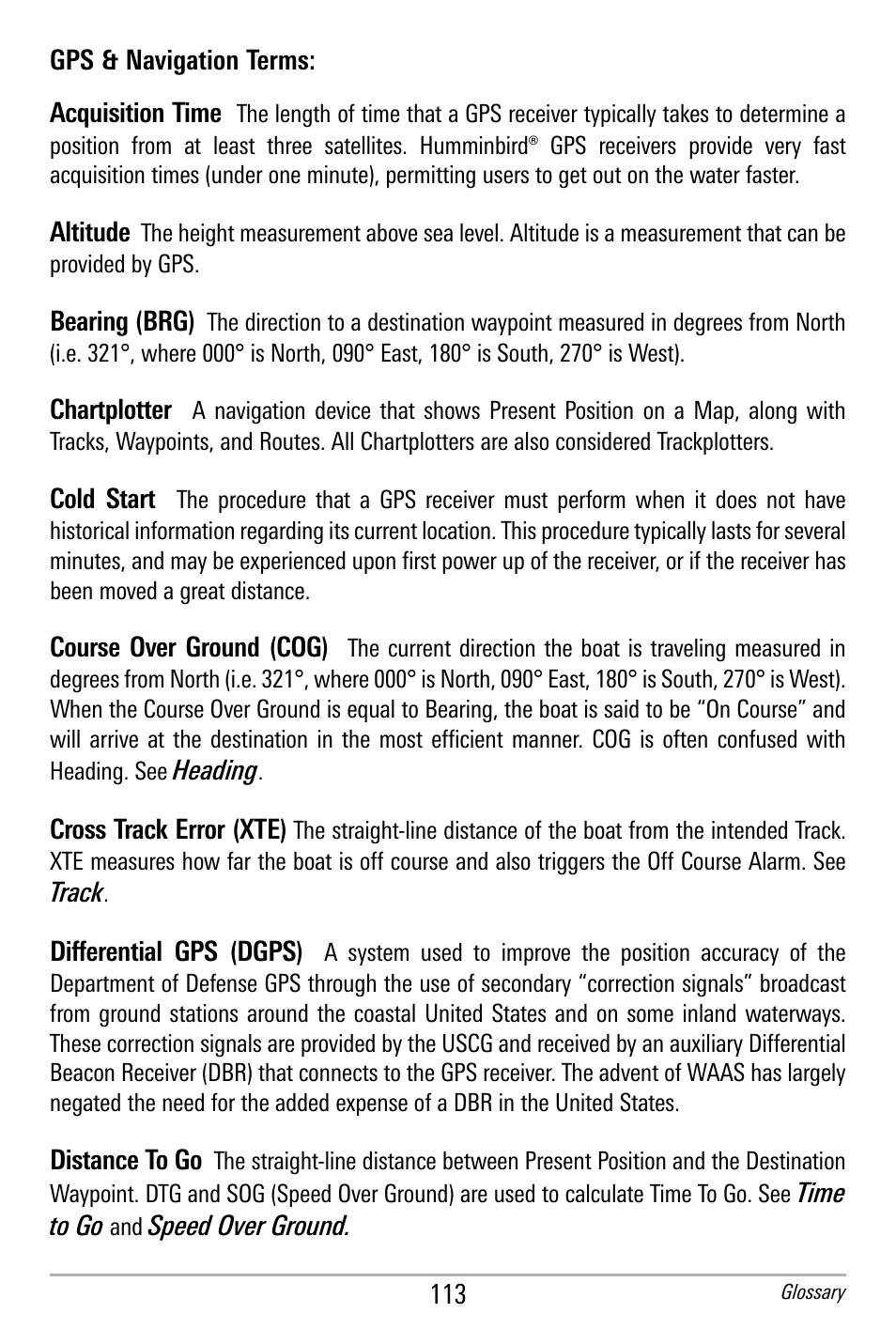 Humminbird 300 SERIES 365I User Manual | Page 123 / 128