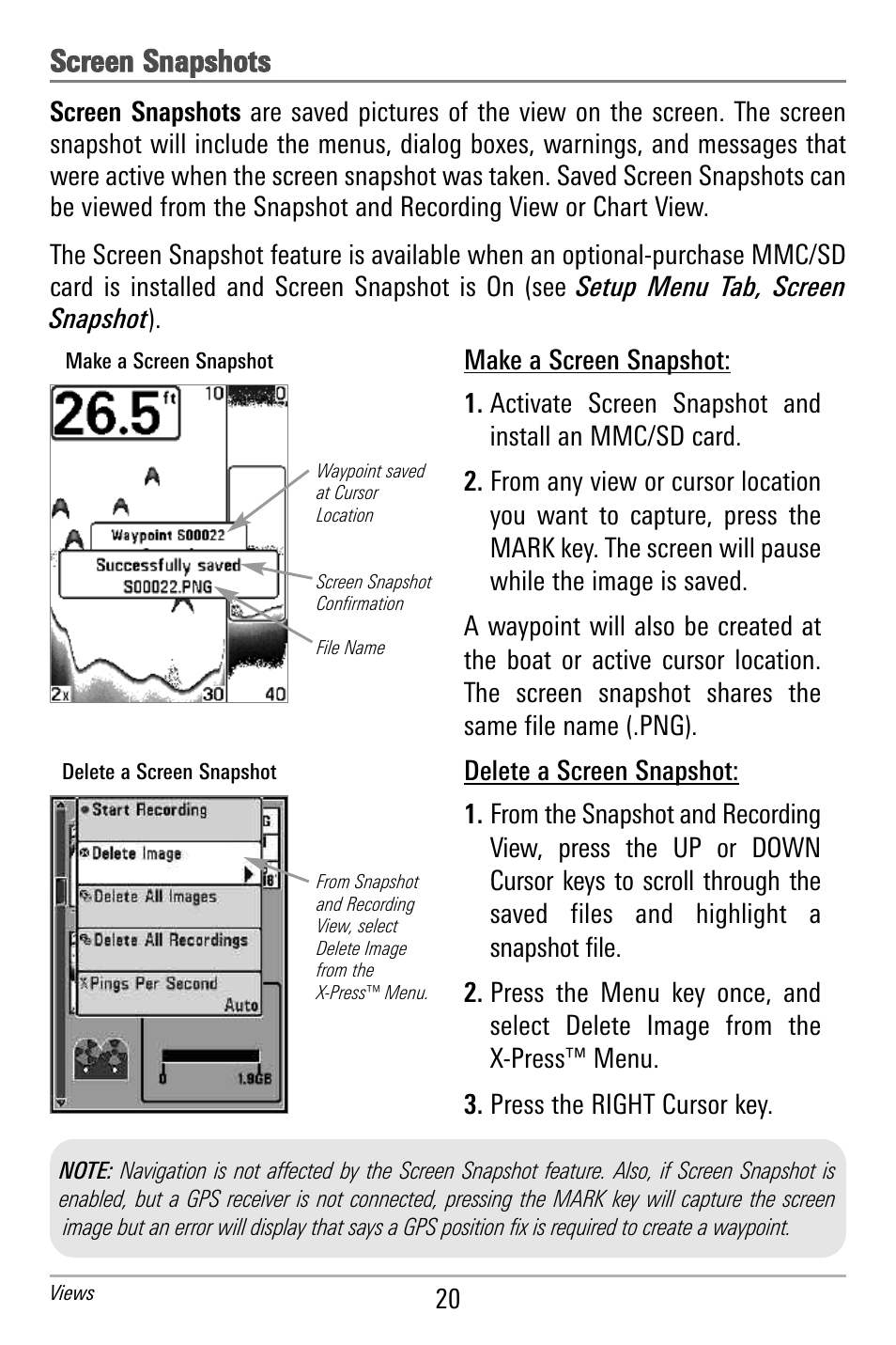 Ssc crre ee en n s sn na ap pssh ho ottss | Humminbird 300 SERIES 365I User Manual | Page 30 / 128