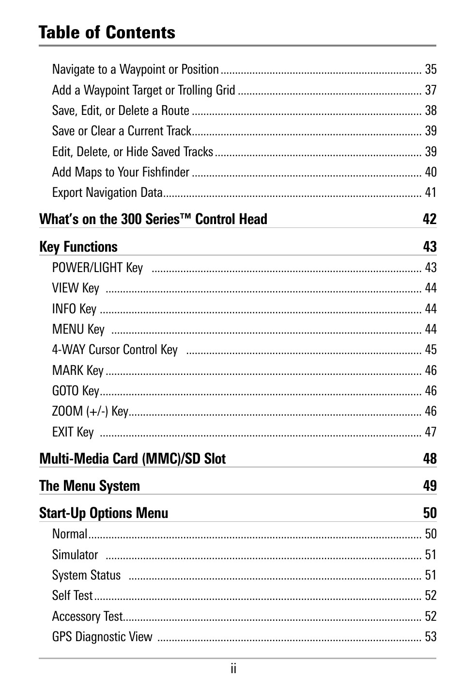 Humminbird 300 SERIES 365I User Manual | Page 5 / 128