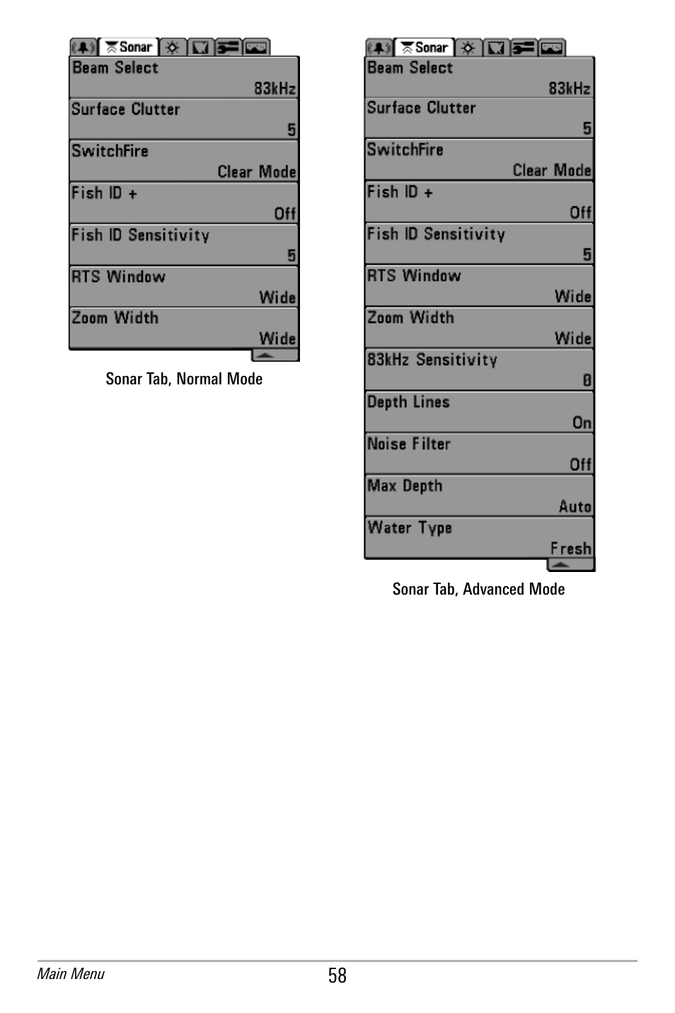 Humminbird 300 SERIES 365I User Manual | Page 68 / 128