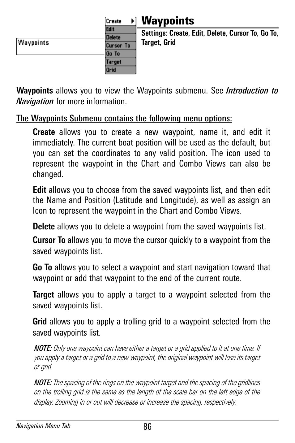 Waypoints | Humminbird 300 SERIES 365I User Manual | Page 96 / 128