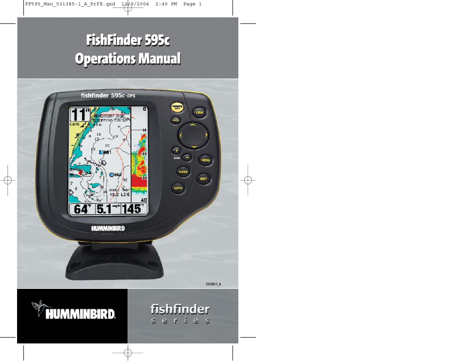 Humminbird 595C User Manual | 41 pages