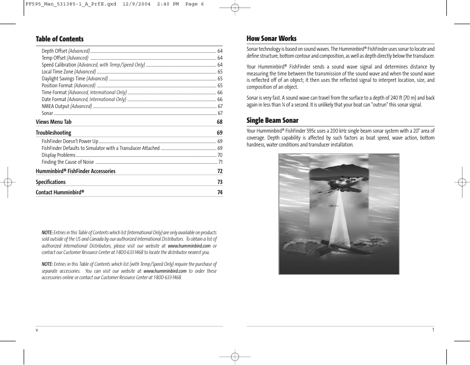 Humminbird 595C User Manual | Page 4 / 41