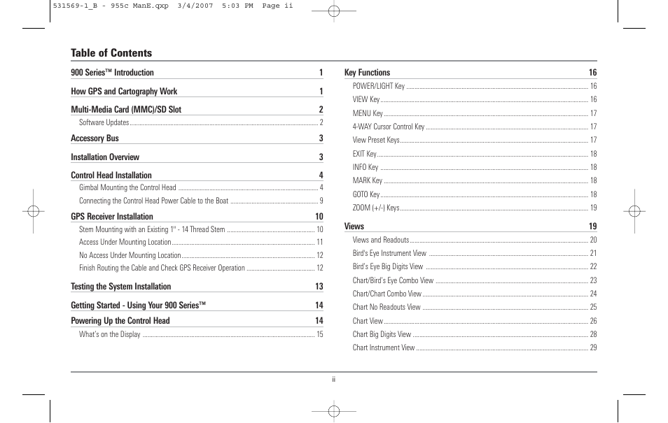 Humminbird 955C User Manual | Page 3 / 96