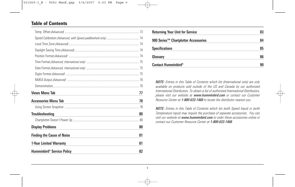 Humminbird 955C User Manual | Page 6 / 96