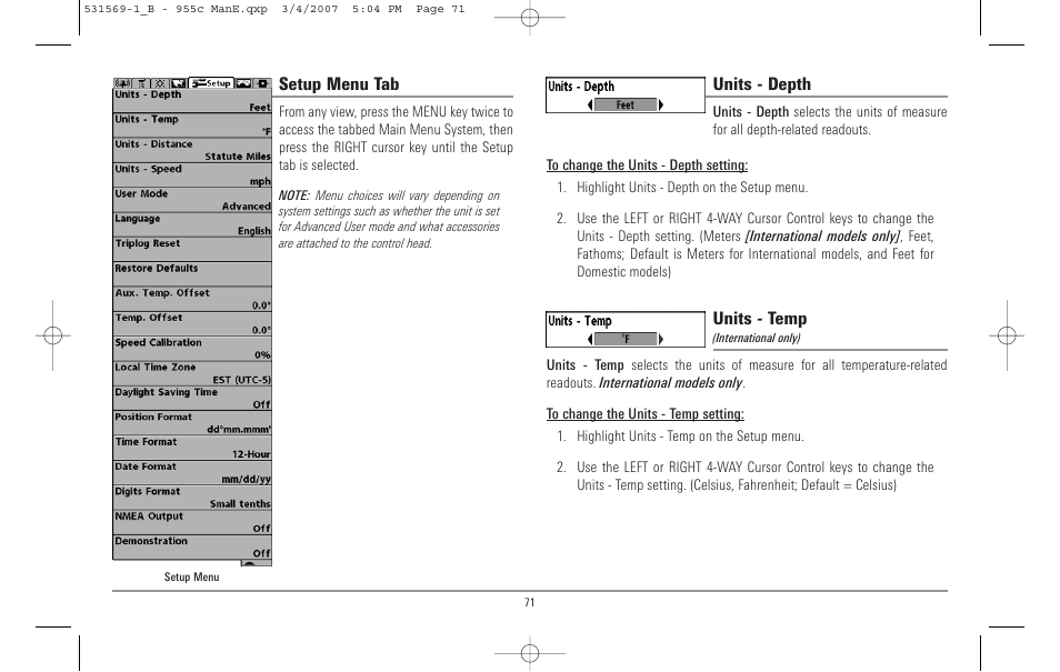 Humminbird 955C User Manual | Page 77 / 96