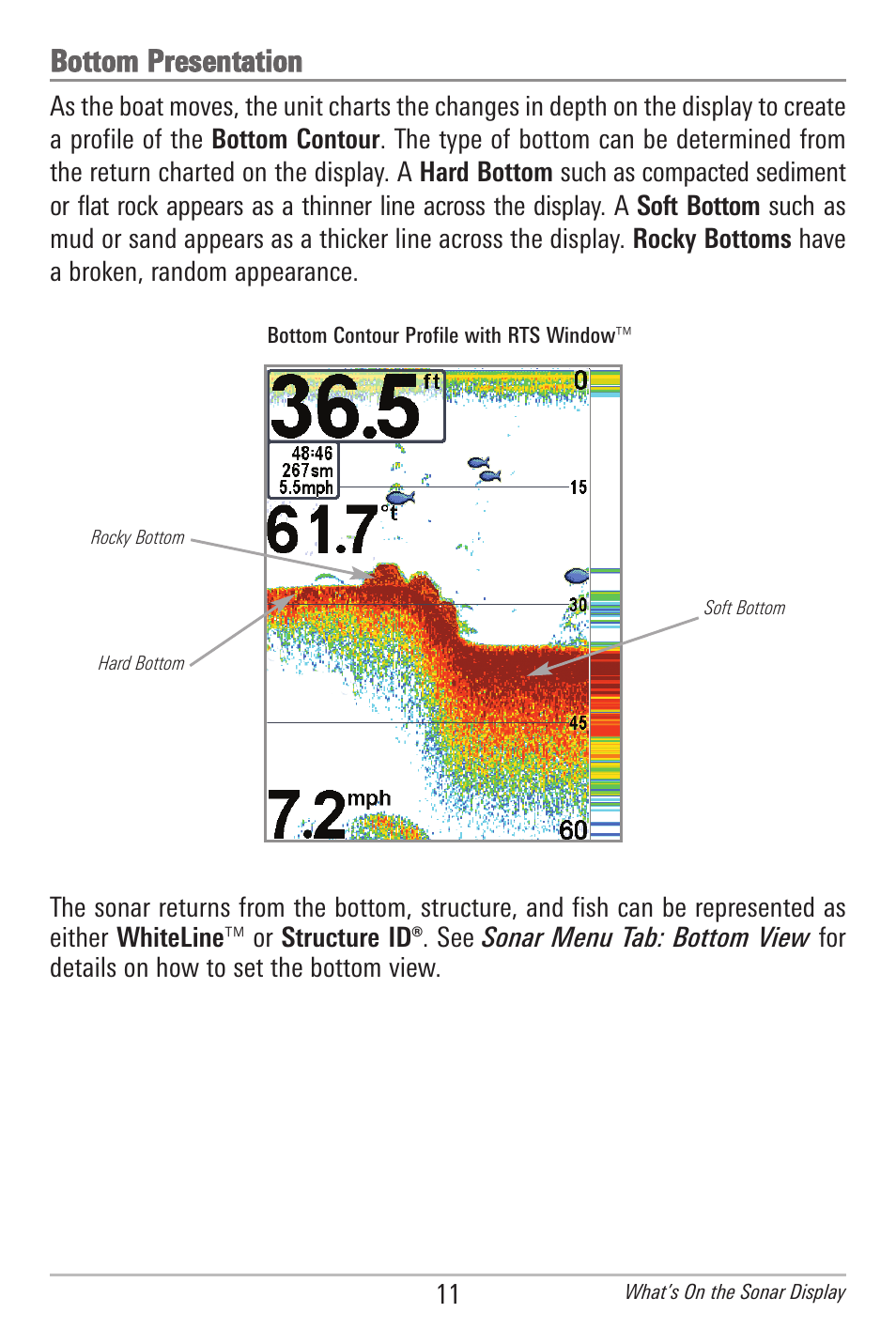 Bottom presentation | Humminbird 597ci User Manual | Page 21 / 143