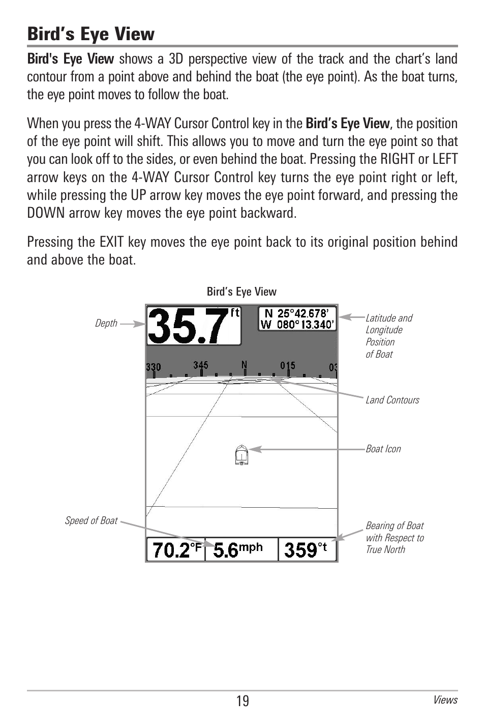 Bird’s eye view | Humminbird 597ci User Manual | Page 29 / 143