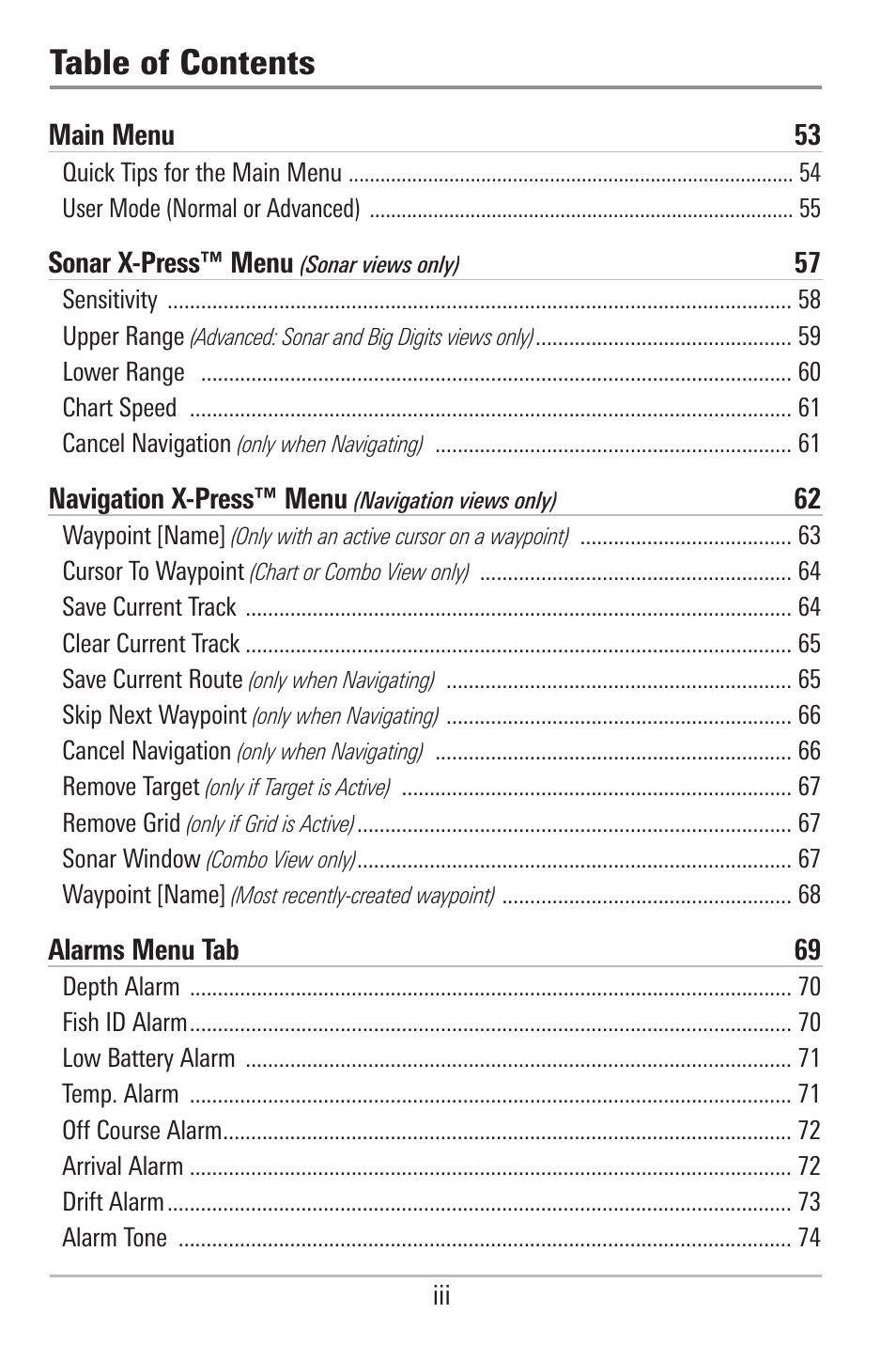 Humminbird 597ci User Manual | Page 6 / 143