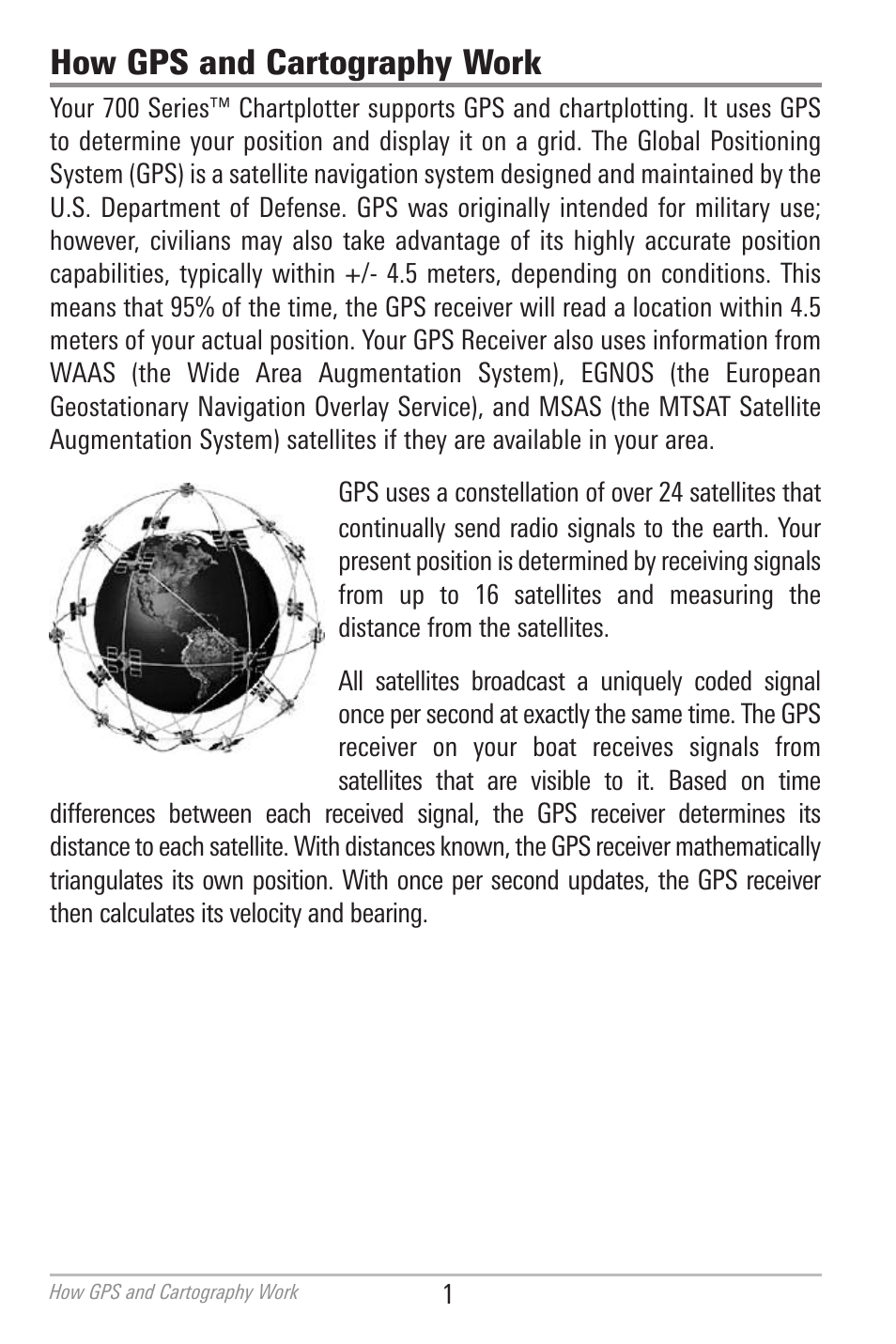 How gps and cartography work | Humminbird 700 SERIES 786CI User Manual | Page 10 / 138
