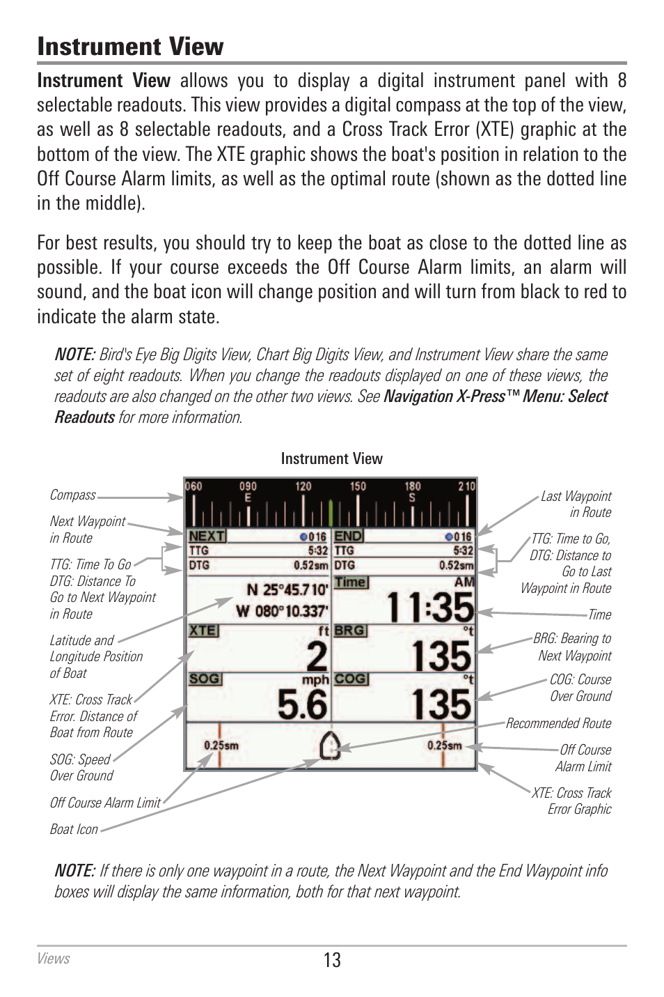 Instrument view | Humminbird 700 SERIES 786CI User Manual | Page 22 / 138