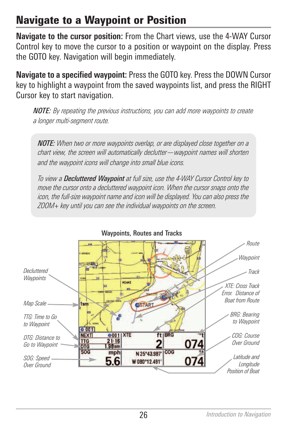 Navigate to a waypoint or position | Humminbird 700 SERIES 786CI User Manual | Page 35 / 138