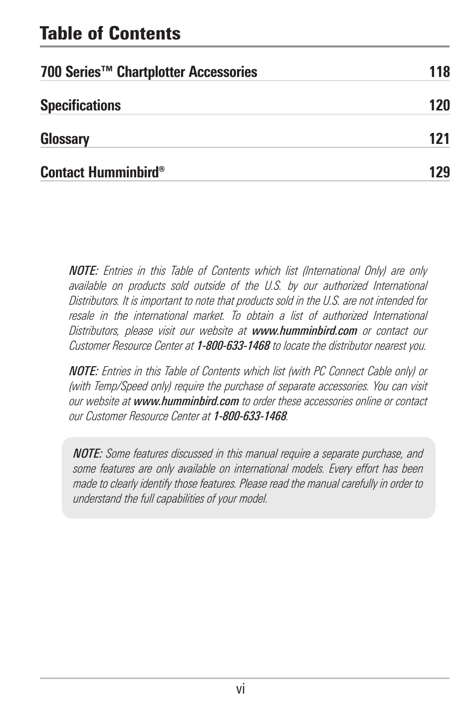 Humminbird 700 SERIES 786CI User Manual | Page 9 / 138