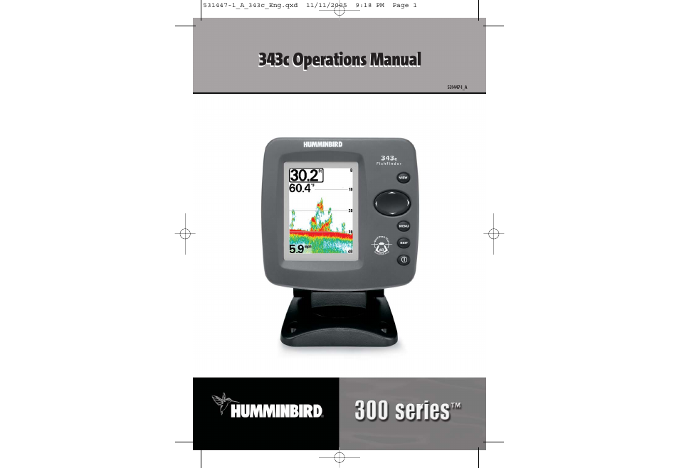 Humminbird 343c User Manual | 36 pages