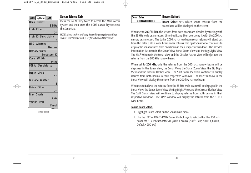 Humminbird 343c User Manual | Page 19 / 36