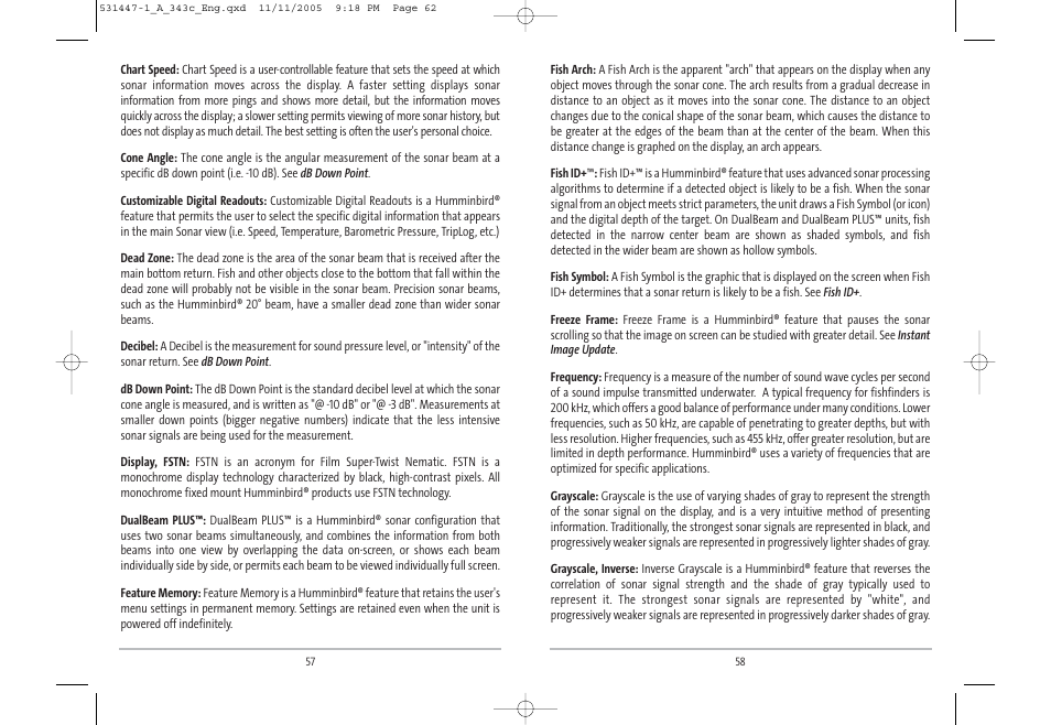 Humminbird 343c User Manual | Page 32 / 36