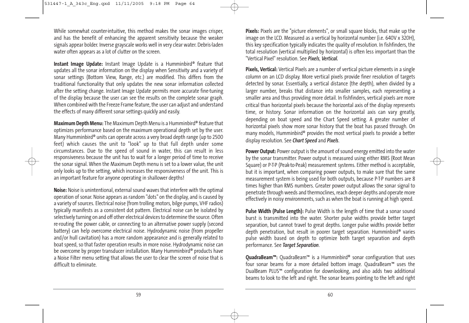 Humminbird 343c User Manual | Page 33 / 36